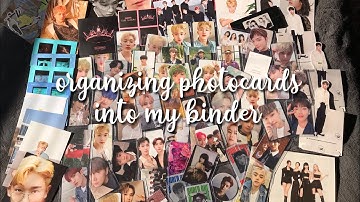 organizing photocards into my binder + preparing my binder for monsta x fatal love comeback