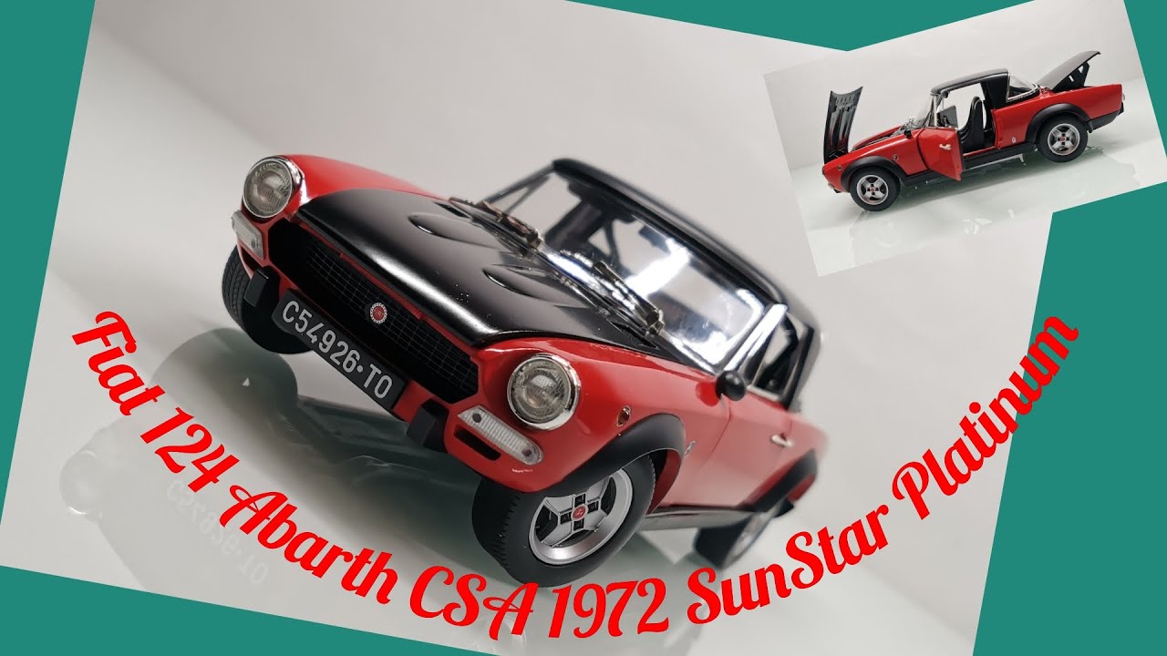 Miniature Sunstar 1/18 - Abarth 124 Rally 1976 (neuve)