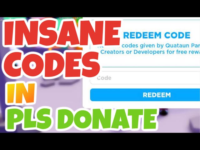 How To Redeem Codes in PLS DONATE BUT INFINITE ROBUX (2023)