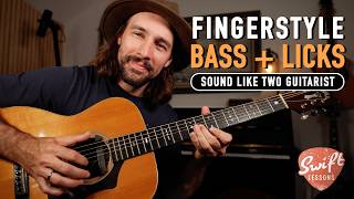 How to Play Blues Licks Over a Steady Bass | Sound Like Two Guitarists!