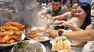 Phát thèm với BUFFET Hải Sản POSEIDON Chi nhánh 2 Bình Thạnh Cua, Ghẹ, Tôm Tích ăn thả ga tới ngán