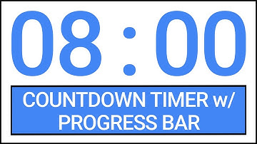 8 min Countdown Timer w/ Progress Bar #Timer #Countdown