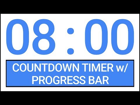 8 min Countdown Timer w/ Progress Bar #Timer #Countdown