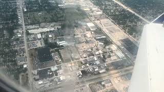 Landing in Detroit on a Delta Connection CRJ-700