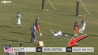 6-Man Football is WILD | Wyoming Burlington wins 99-40 🤯 🏈