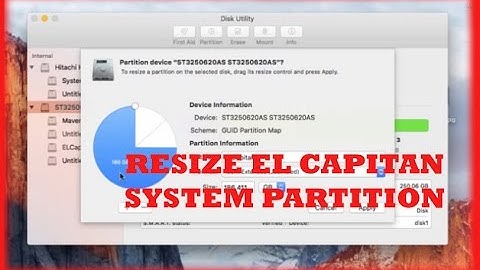Resize EL Capitan System Partition - Quick Partitioning Tutorial (Recreated)
