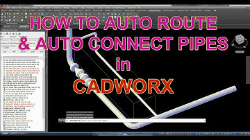 How to Auto Route & Auto Connect Pipes in CADWORX
