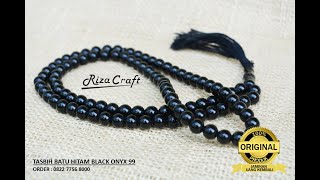 Tasbih Batu Black Onyx Hitam 99. Premium