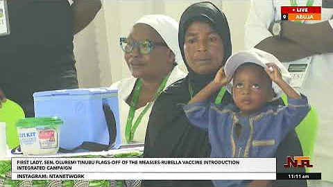 First Lady, Remi Tinubu Flag Off of Measles-Rubella Vaccine