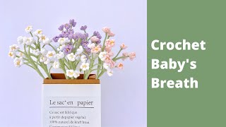 How to Crochet a Baby's Breath ✿ Crochet Flower Bouquet