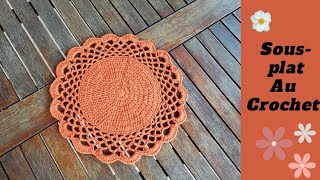 desous de plats au crochet, sous-plat de table/ assiettes tutoriel  #sousplatcrochet #crochet