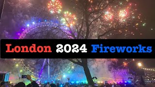 London Eye New Year Fireworks 2024 🎆