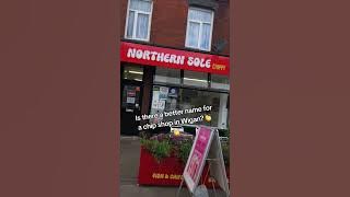 the BEST name for a fish and chip shop in Wigan 👏👏#wigan #chippy #fishandchips #northernsoul