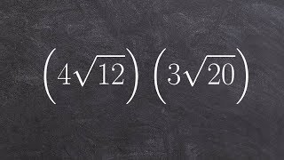 Multiplying Two Radical Binomials by Simplifying First