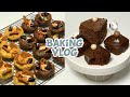 ENG) 🍫초코초코 왕창 디저트🍫 만드는 홈베이킹 브이로그 | 스모어 쿠키, 트리플 초코 파운드 케이크, 초코 가나슈 마틸다 케이크