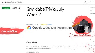 Arcade Qwiklab Trivia Week 2 Lab Solution || Limited Time || Free Google Swags & Goodies