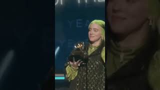 when billie eilish won 5 grammys#shorts