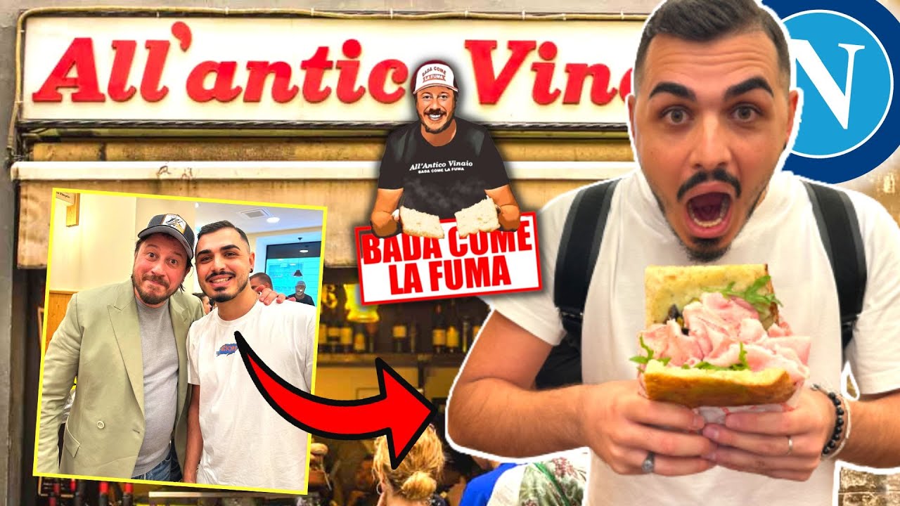 🥖  MANGIO all'ANTICO VINAIO di NAPOLI per la PRIMA VOLTA! *delizioso*