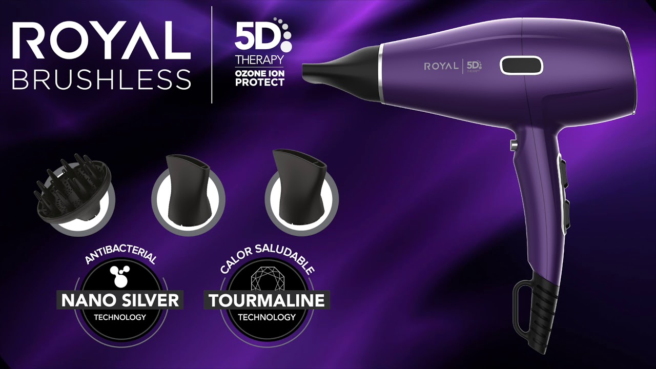 Secador GAMA Royal Brushless Motor 5D Therapy - YouTube