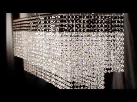 Lámparas de cristal de swarovski y asfour. lámparas hechas en ... Lamparas de cristal modernas