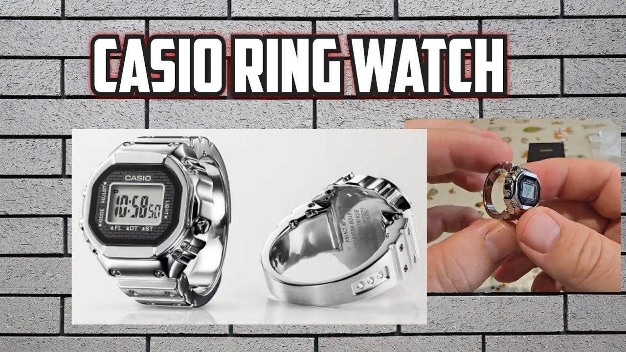 Casio CRW-001-1 Ring watch 50th Anniversary Unboxing & setup ( G 