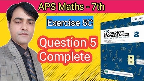 Exercise 5C, Question 5C II Factorization I Chapter 5 I New Secondary Mathematics Book 2