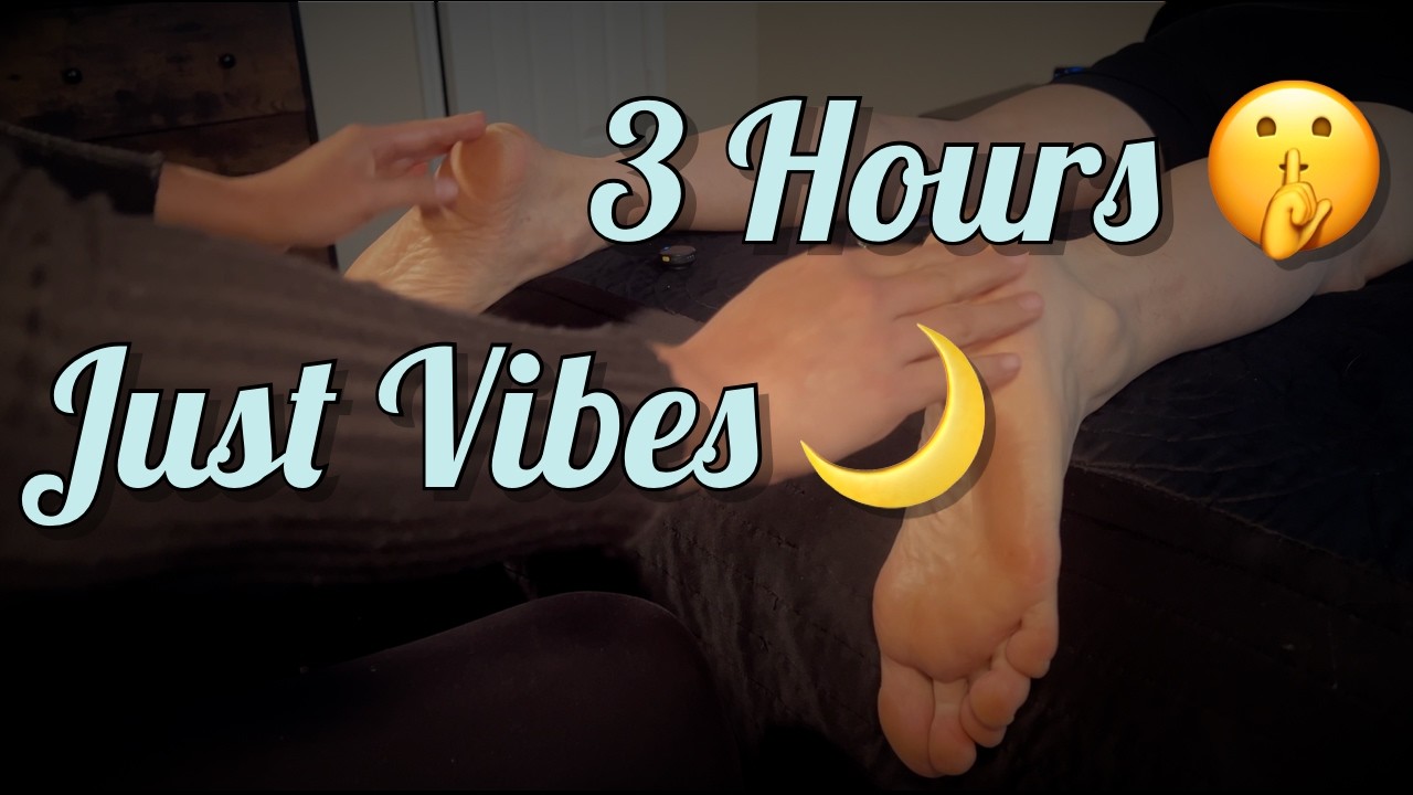 Fall Asleep Instantly: Real Person ASMR Foot Massage (No Talking/3 Hours)