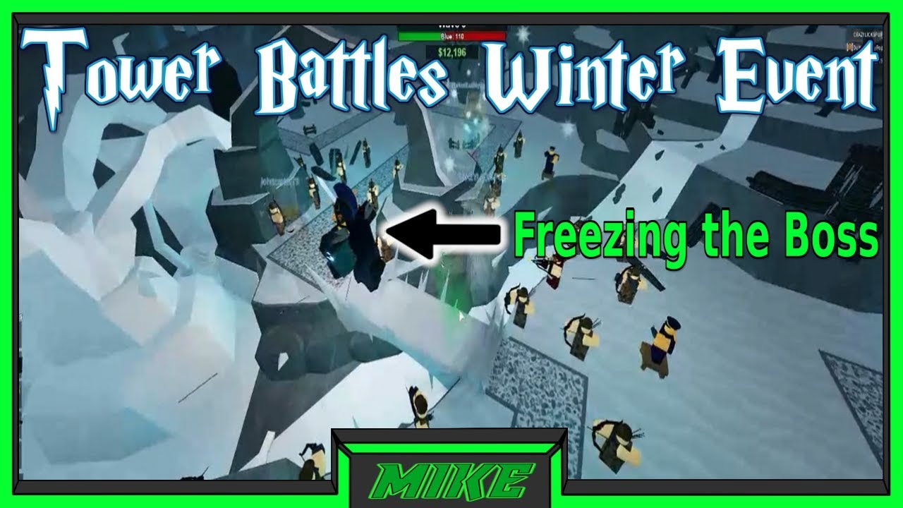 Roblox Tower Battles Winter Event Winter Event Glitch Freezing The Winter Boss W Ryan Biscuit Youtube - defeated frosty roblox tower battles 01 winter event