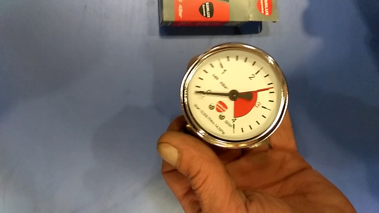 Манометр Sanlux 4Bar