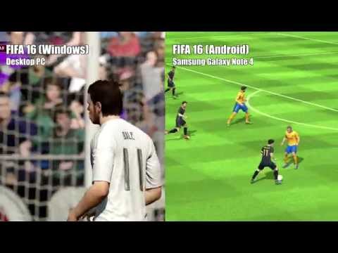 FIFA 16 - mobile (Android) vs PC comparison