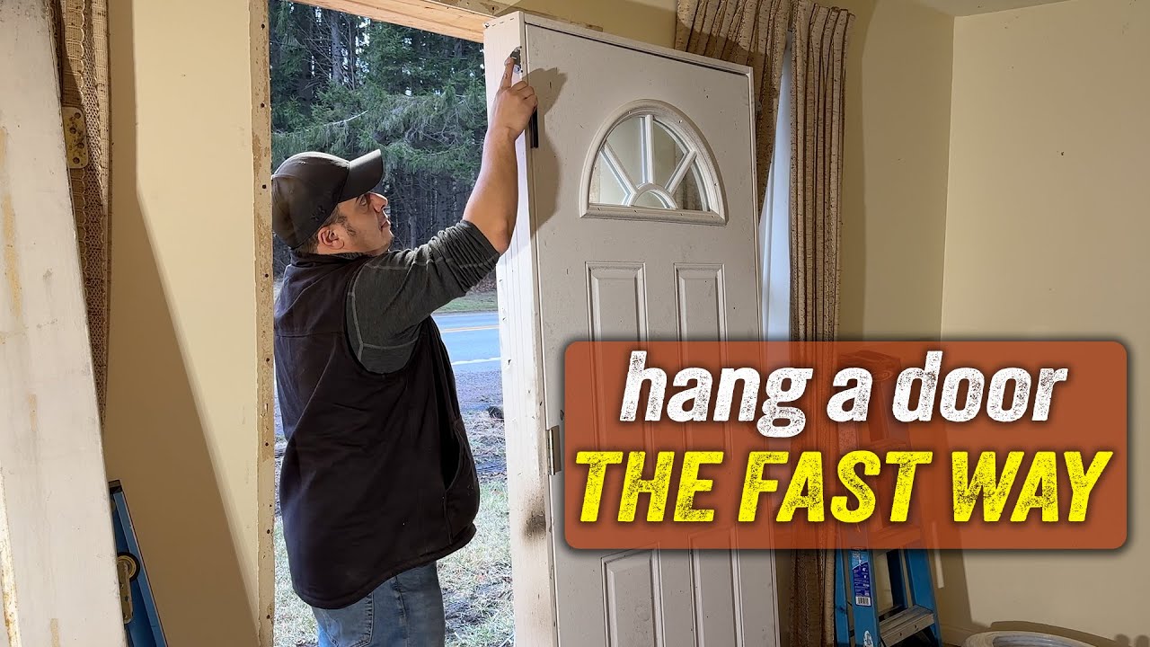 Hang a Door in Minutes | The $5 DIY Solution - YouTube