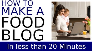 How to Start a Food Blog in 20 Minutes or Less