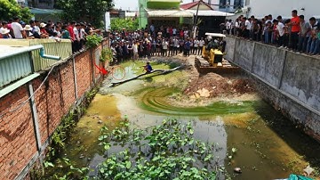 Excellent Start New Perfect Project! Complete100% Clear The Trash & Landfill On The Flooded by Doze