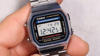 How To Set a Casio A168 (Time, Date, Day, Alarm)  Module 3298 Walkthrough