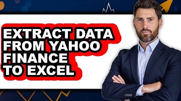 How To Extract Data From Yahoo Finance To Excel (Easy Method)