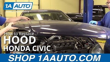 How to Replace Hood 01-05 Honda Civic