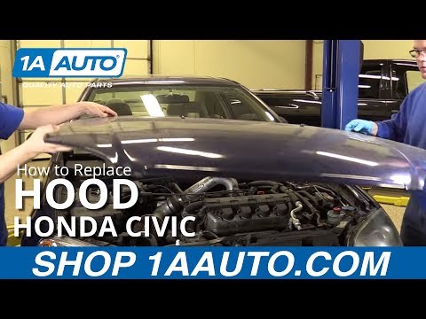 How to Replace Hood 01-05 Honda Civic