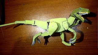 Como hacer un VELOCIRAPTOR  (MOD) de cartón  | DINOSAURIO |MINECRAFT | 3d #JDLideas ​