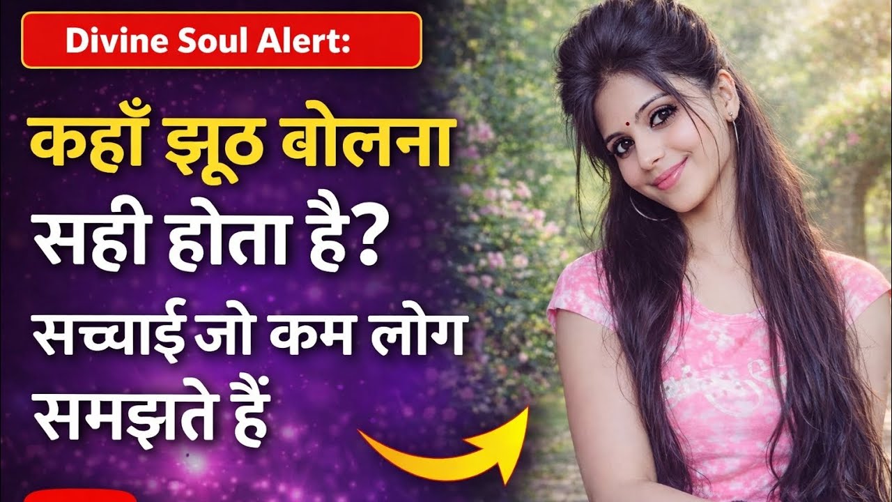 Divine Soul Alert: कहाँ झूठ बोलना सही होता है? सच्चाई जो कम लोग समझते हैं 🙏🚩🕉️