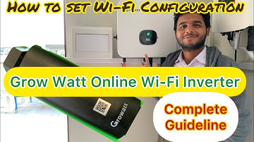 GroWatt Online Wi-Fi Configuration in Pakistan by shinePhone App |GrowWatt inverter Installation
