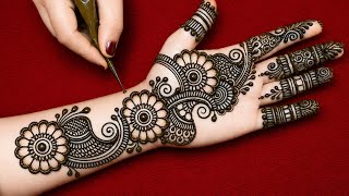 New simple beautiful fronthand mehndi design | Easy mehndi design | mehndi designs | mehndi