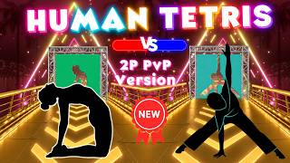 HUMAN TETRIS DUEL | 2 Players PVP Version | Immersive Interactive Warm Up screenshot 1