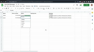 How to send WhatsApp messages from Google Sheets