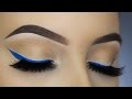 Easy Blue Eye Liner Makeup Tutorial