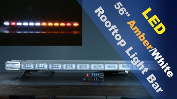 LED 56" Amber-White Rooftop Light Bar