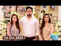 Good Morning Pakistan - Salman Saeed & Aleena Fatima - 1st October 2020 - ARY Digital Show