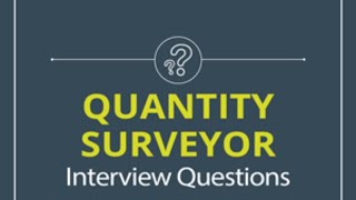 Quantity surveyor interview question  Dubai quantity surveying tutorial