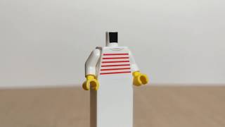 [LEGO Torso] White Sweater with 6 Red Stripes, Q1 2020 BAM