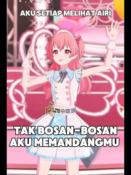 tak bosan bosan aku memandangmu Airi istriku jangan ngeklem kalian