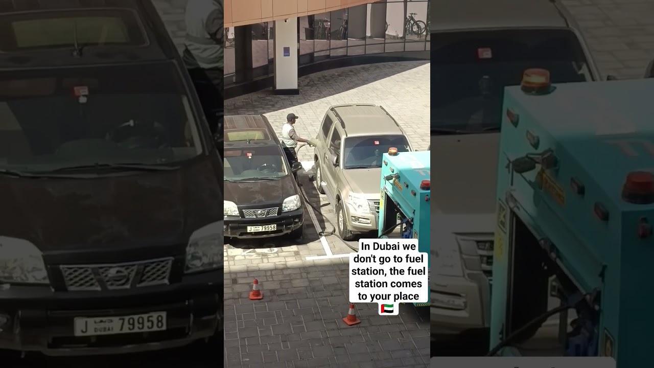 Only in Dubai🇦🇪 Mobile Fuel station😍 